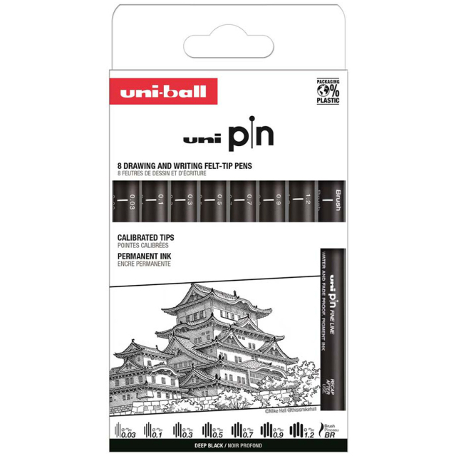 Pin Fine Line 8-sæt Classic 1