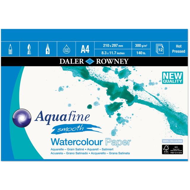 Akvarelblokke HP 300g A4