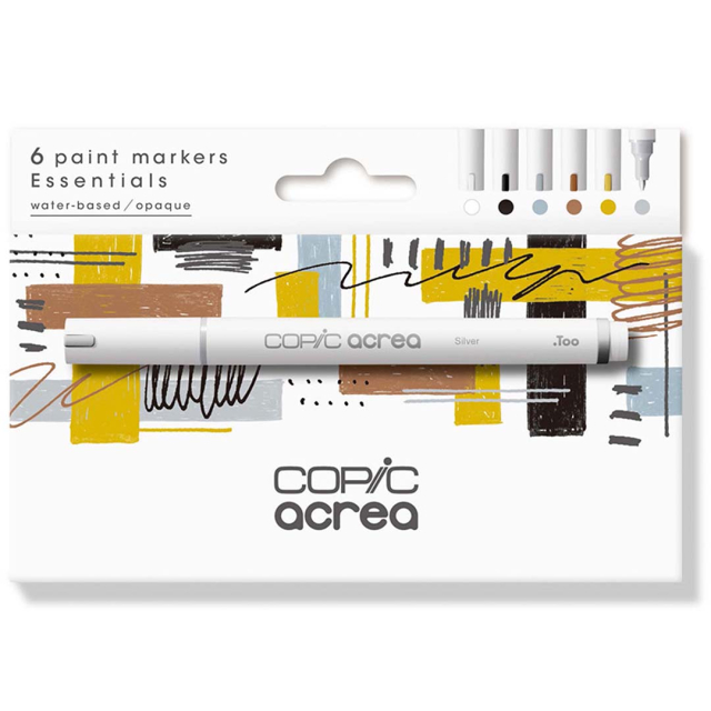 Acrea Paint Marker 6-sæt Essential Colours