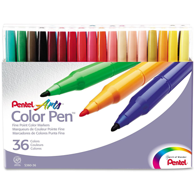 Color Pen Tuschpenne 36 sæt