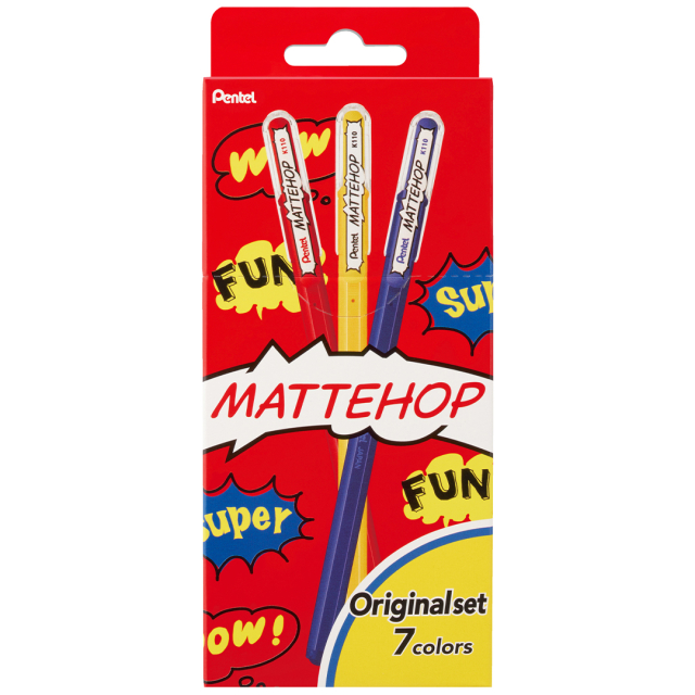 Mattehop Gelpen Original Colours 7-pak