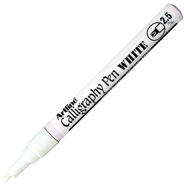 Calligraphy Pen White 2.5 mm
