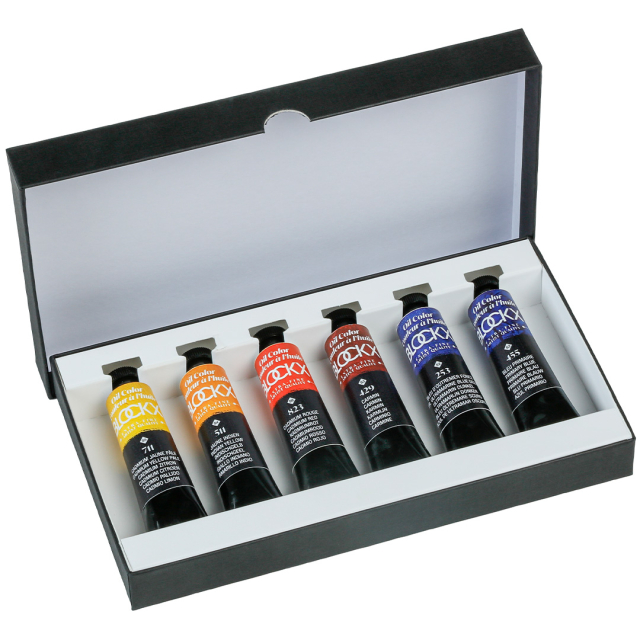 Oliemaling Assortment 6x20 ml Primary Colours