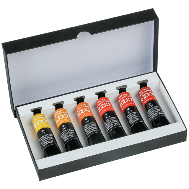 Oliemaling Assortment 6x20 ml Cadmiums