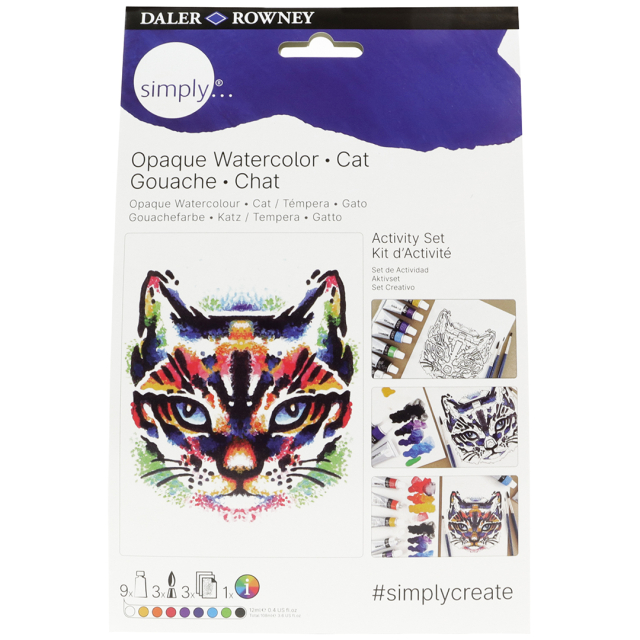 Simply Maling af katte med gouache-maling trin for trin