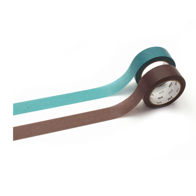 Washi-tape Light blue × gray purple 2-pak