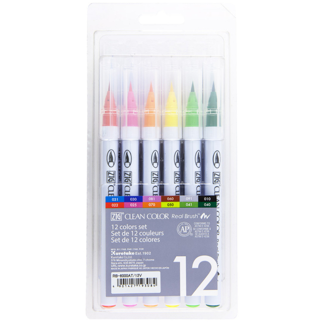 Clean Color Real Brush sæt 12 stk