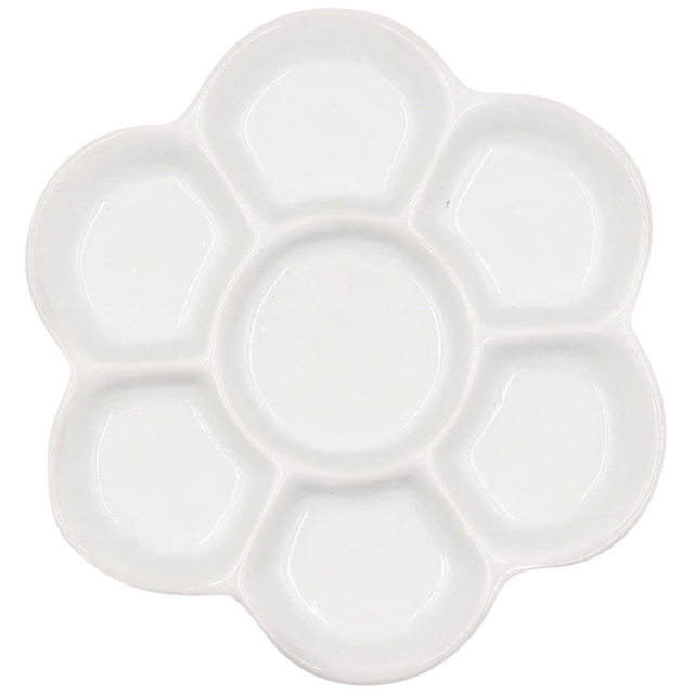 Artists Porcelænspalette blomst Ø 15,3 cm