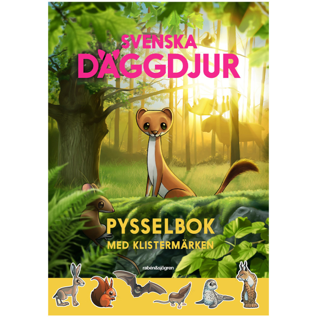 Svenske pattedyr - pysselbog med klistermærker