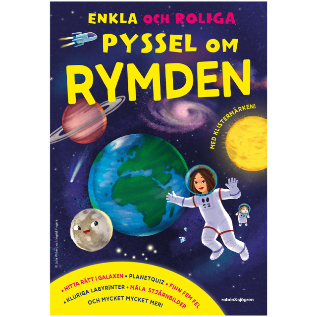 Enkle og sjove aktiviteter om rummet med klistermærker