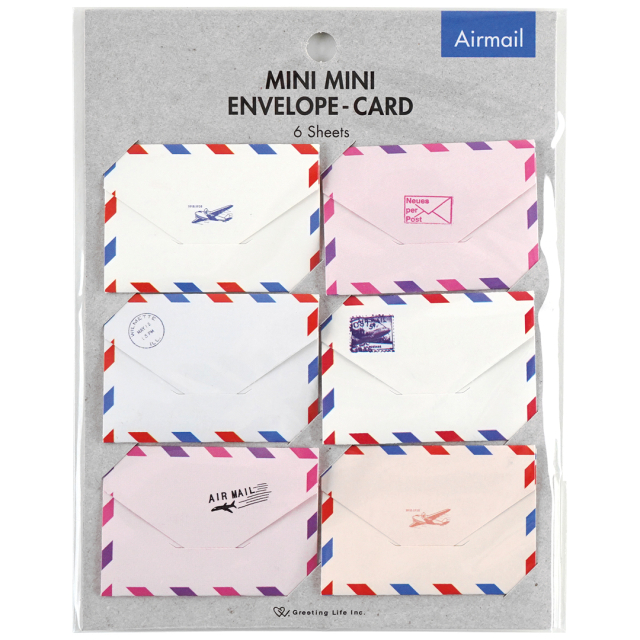 Mini Air Mail-kuverter 6-pak