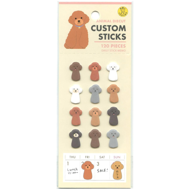 Stickers Toy Poodle 120-pak