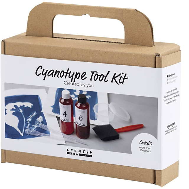 Mini DIY-kit Cyanotype Lav dine egne cyanotryk
