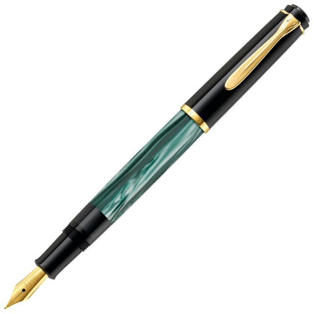 Classic M200 Fyldepen Green-marbled