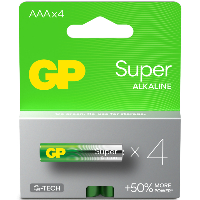 Batteri Super Alkaline AAA 4-pak