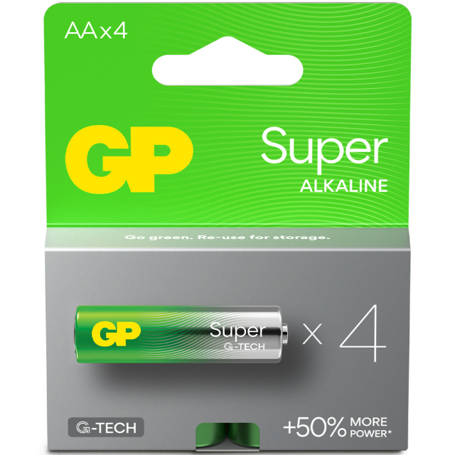 Batteri Super Alkaline AA 4-pak