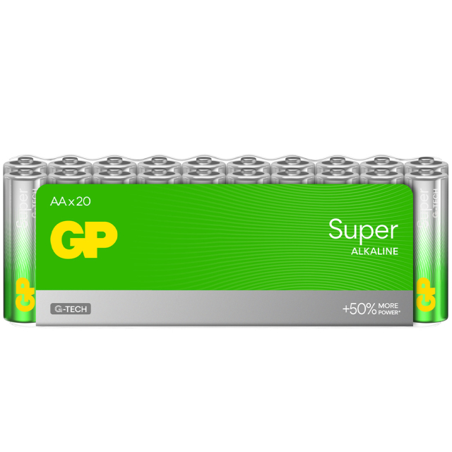 Batteri Super Alkaline AA 20-pak