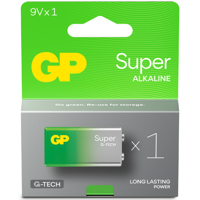 Batteri Super Alkaline 9 Volt 1-pak