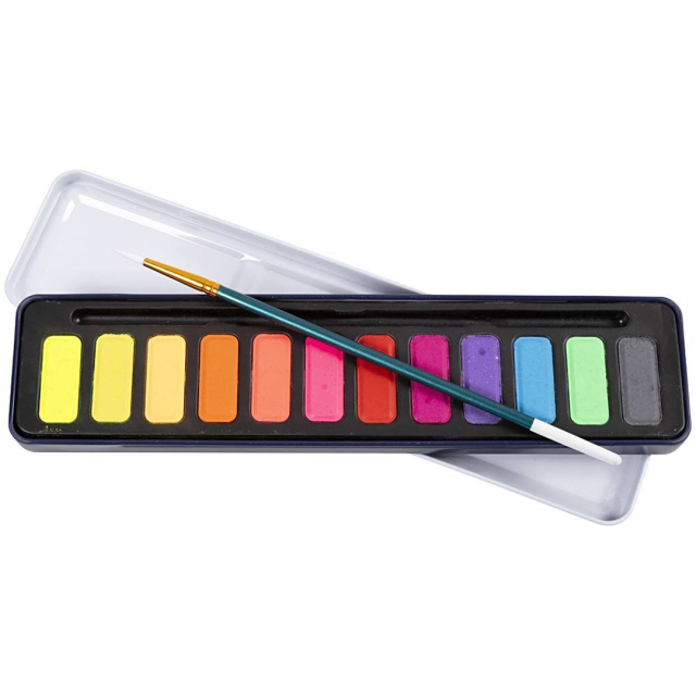 Akvarel 12-sæt Pastel