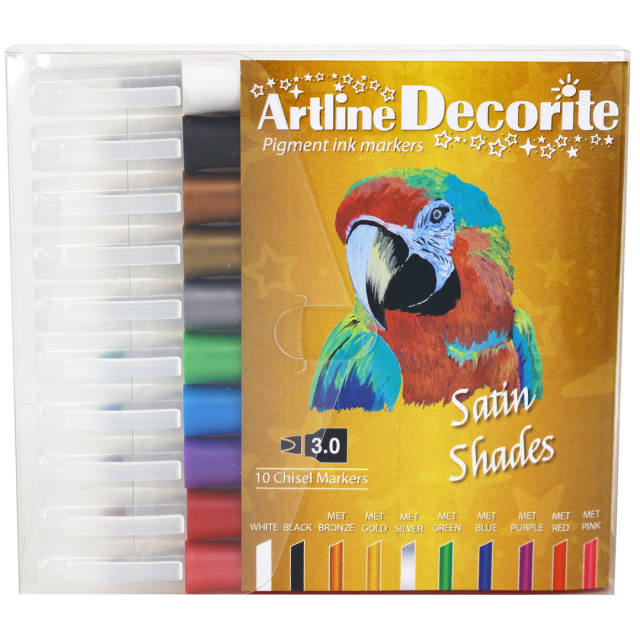 Decorite Calligraphy 10-pak Satin