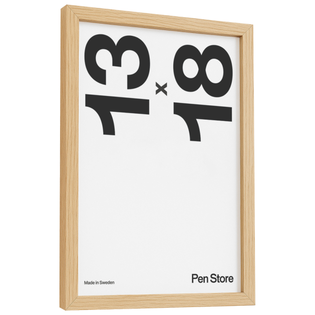Ramme i eg 13x18 cm