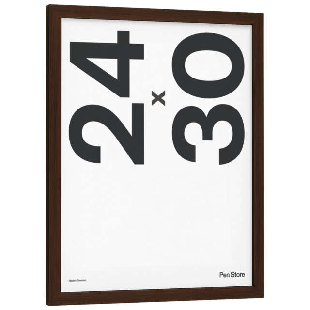 Træramme valnødfarve 24x30 cm