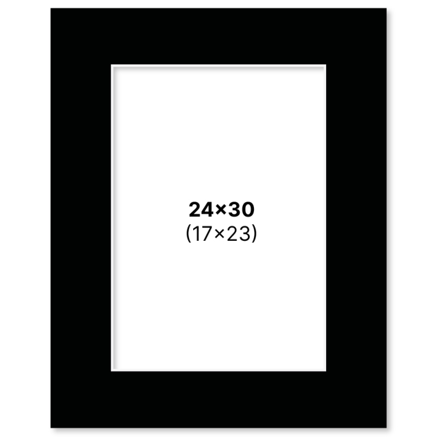 Passepartout Sort 24x30 cm