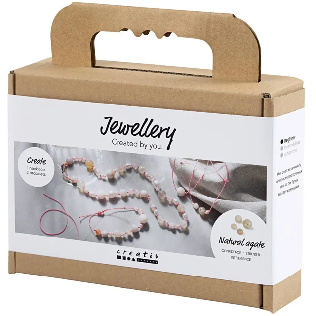 Mini DIY-kit Agat-smykker