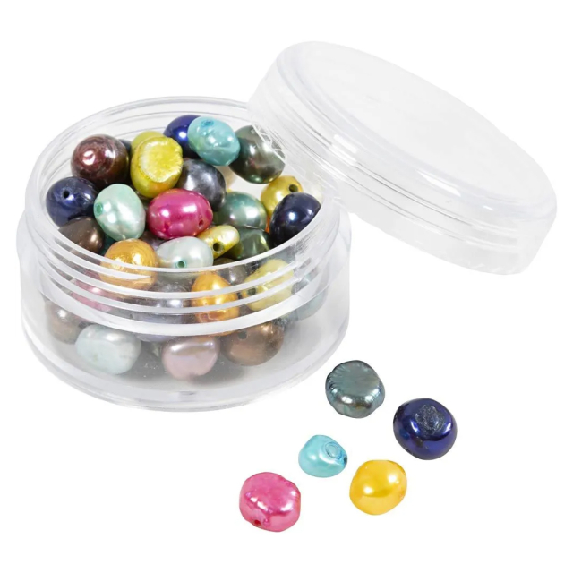 Ferskvandsperler Colour mix 60-pak