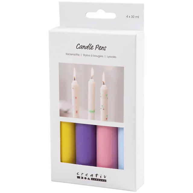 Stearinlysfarver 4-pack