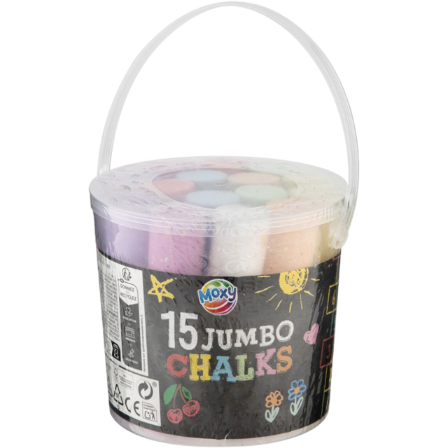 Gadekrijt Jumbo 15-pak