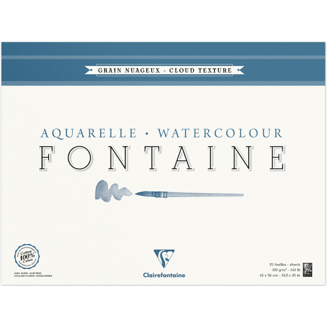 Fontaine Akvarelblok Cloud Texture 42x56 cm 300g
