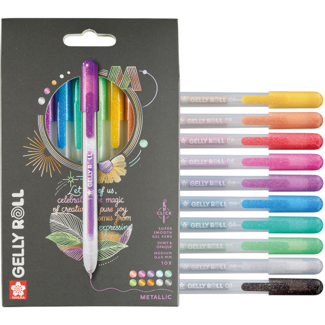 Gelly Roll Click Metallic 10-pak