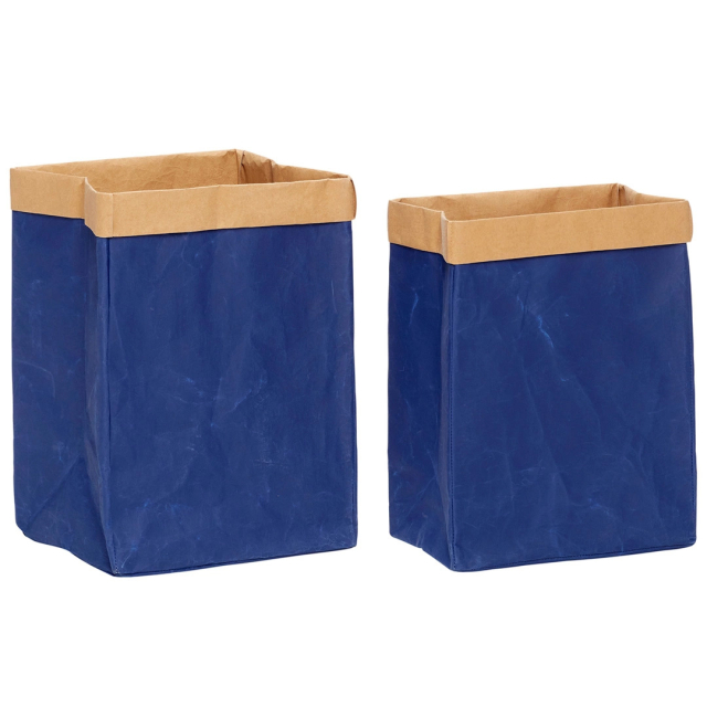 Paper basket Blue Opbevaringskurv 2-pak