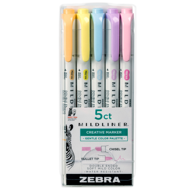 Mildliner 5-pak Gentle 