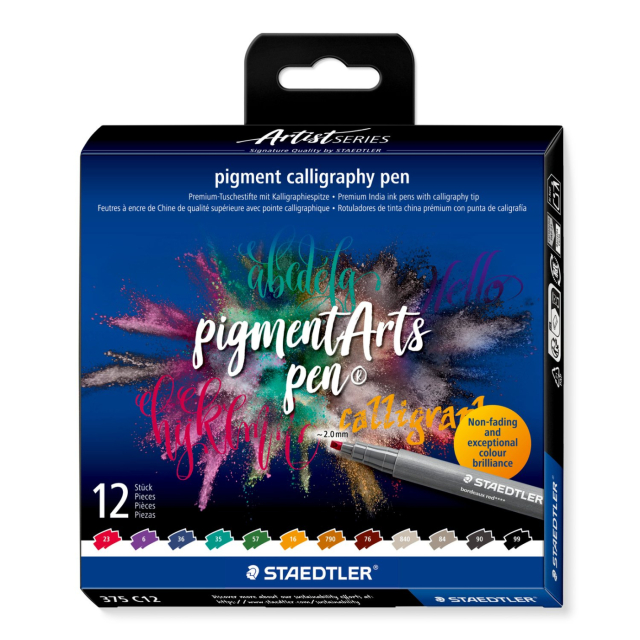 Pigment Arts Kalligrafipenne 12-sæt