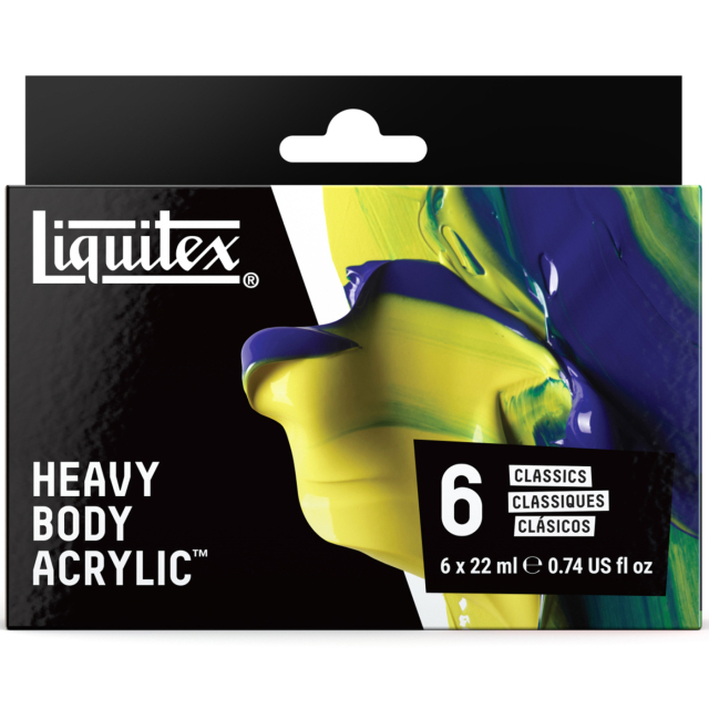 Akrylmaling Heavy Body Colour Set 6x22 ml