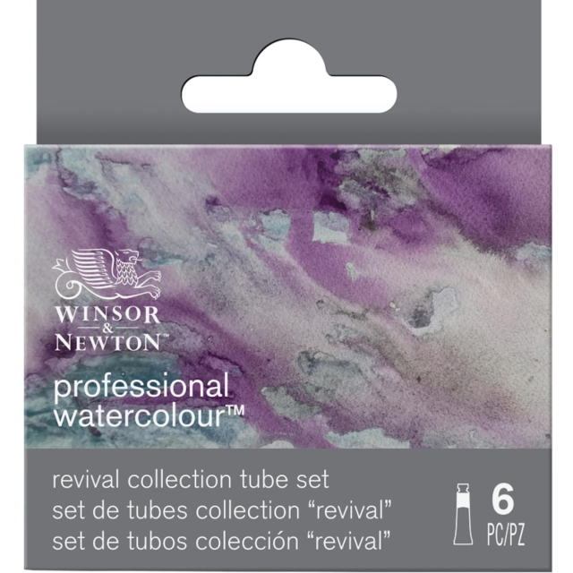 Professional Akvarelfarve Tube 5 ml Revival 6-sæt
