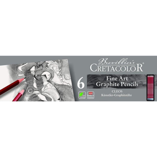 Cleos Fine Art Graphite 6-sæt