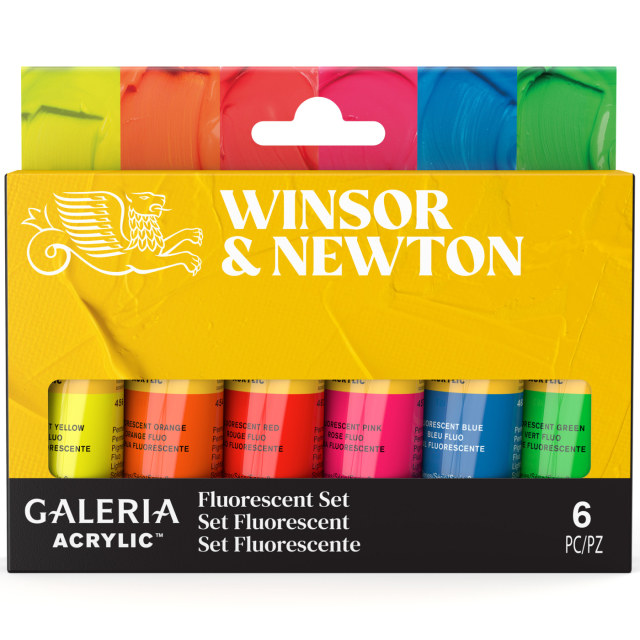 Galeria Akrylmaling 6x20ml Fluo set