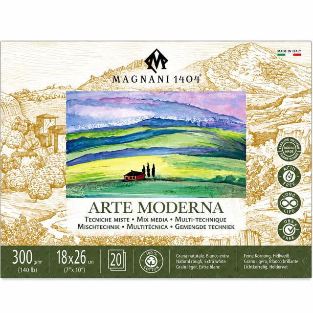 Mixed Media Pad Arte Moderna 300g 18x26 cm