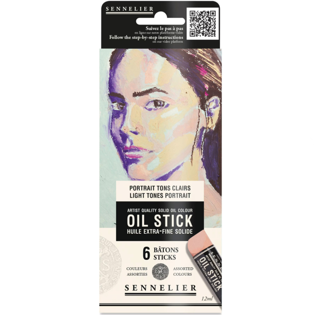 Oil Stick Mini 6-sæt Light tones Portrait
