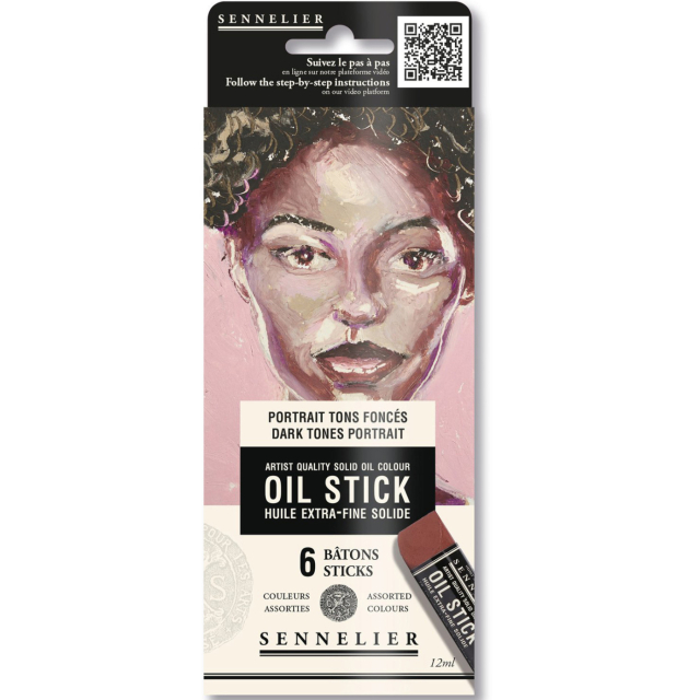 Oil Stick Mini 6-sæt Dark tones Portrait