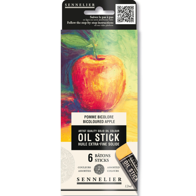 Oil Stick Mini 6-sæt Bicoloured apple