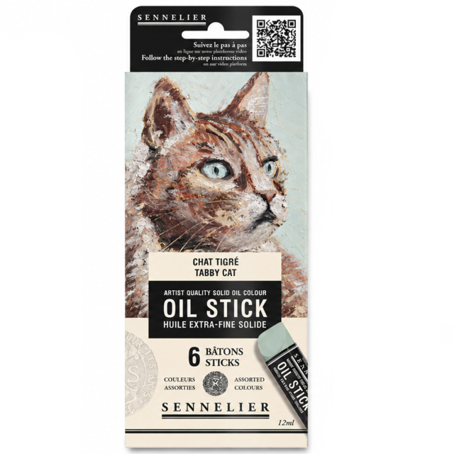 Oil Stick Mini 6-sæt Tabby cat