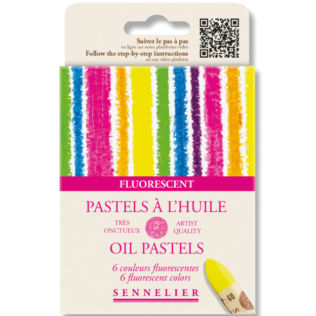 Oliepastel Fluorescent colors 5ml 6-sæt