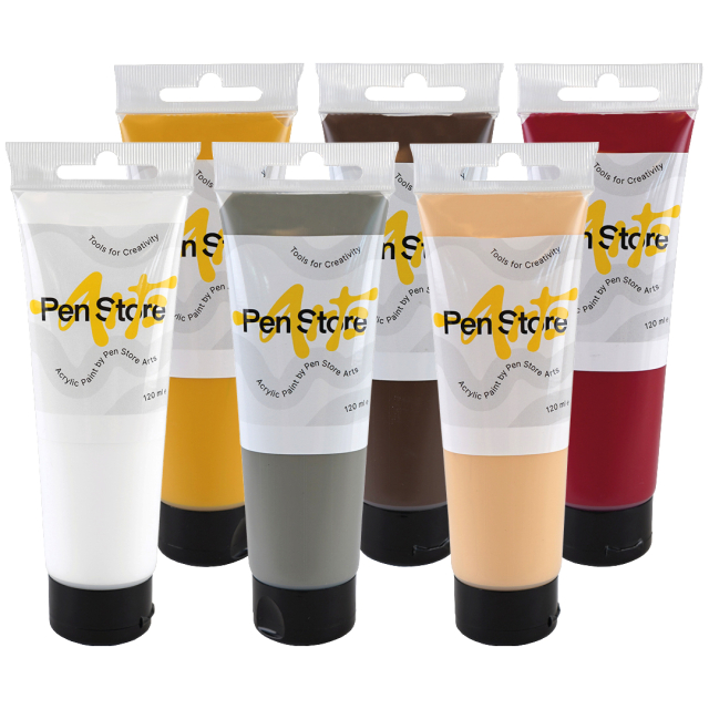Akrylfarve 120 ml 6-sæt Portrait