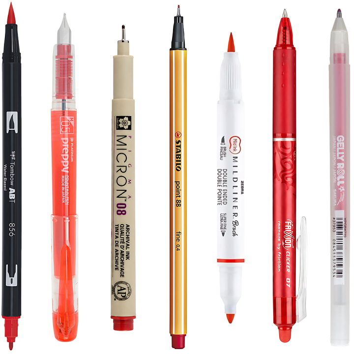 Sample kit Rød i gruppen Selected / Sample kits hos Pen Store (sample07_set)