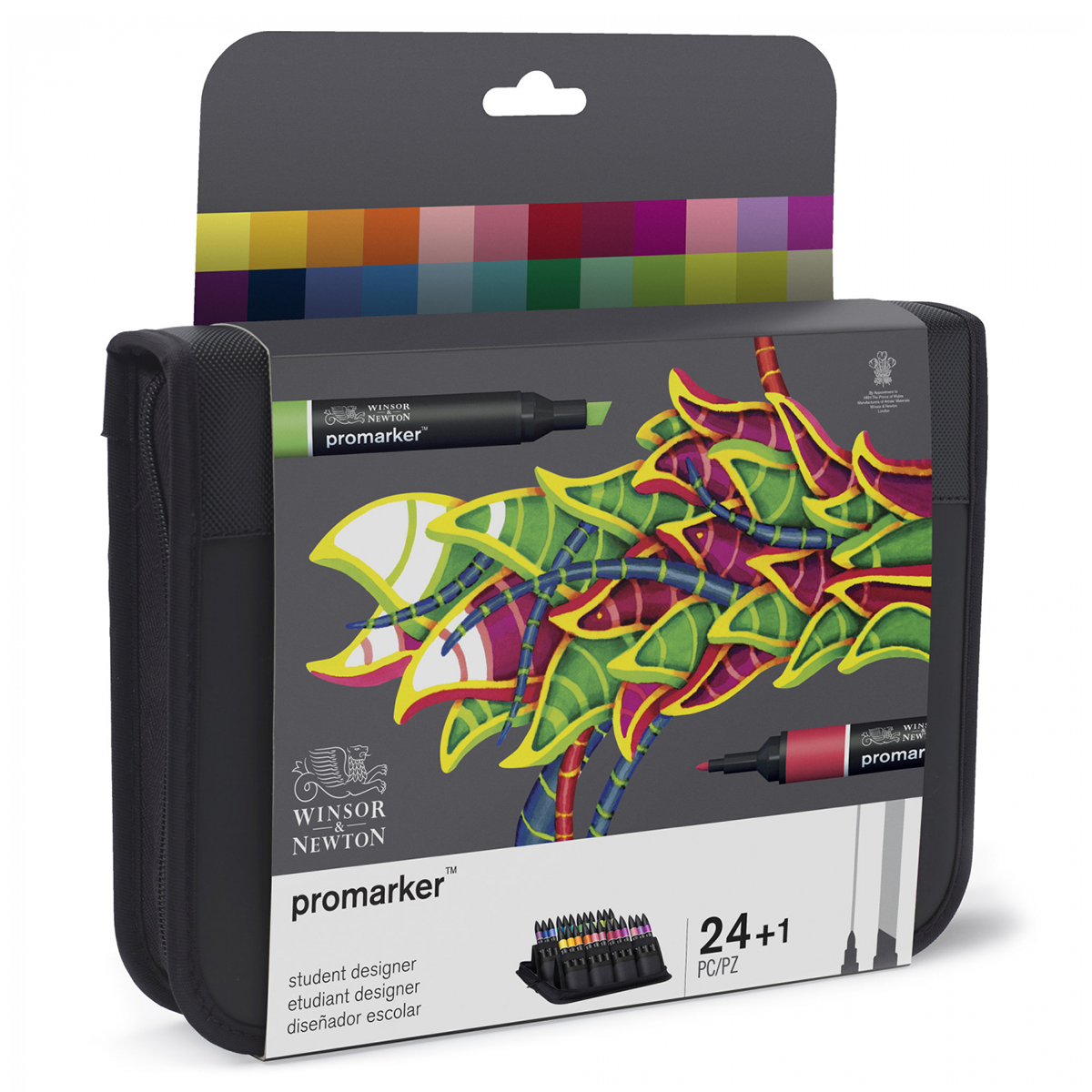 ProMarker Student Designer 24-set + Wallet i gruppen Penne / Kunstnerpenne / Illustrationmarkers hos Pen Store (100006)