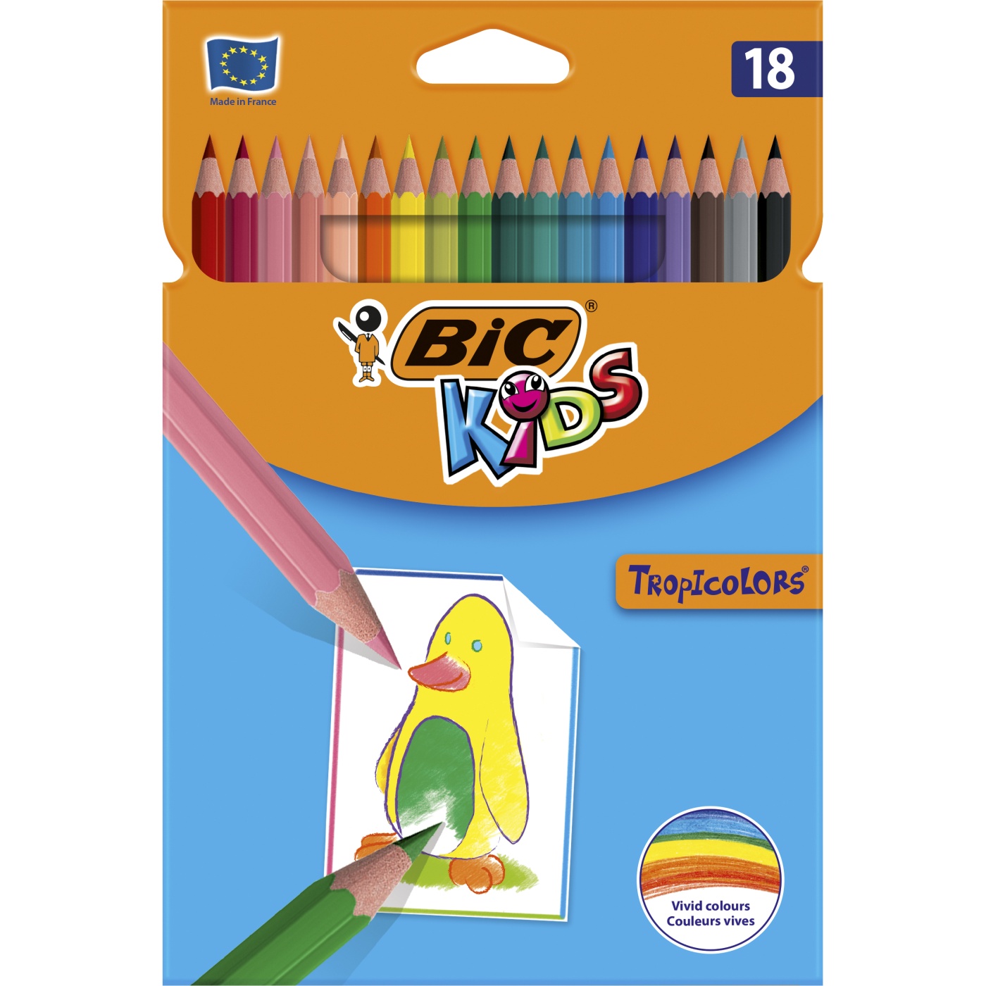 Kids Tropicolors Farvepenne 18-pak i gruppen Kids / Børnepenne / 5 år+ hos Pen Store (100240)